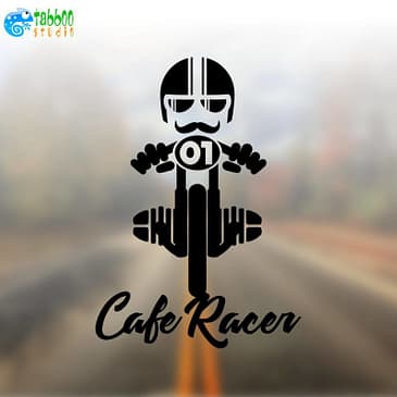 Cafe racer biker stickers Bicilindrico Boxer BMW 2V