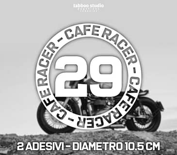 Cafe racer stickers numbers