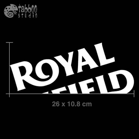 Adesivi serbatoio Royal Enfield Cafe Racer Misure