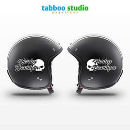 HARLEY DAVIDSON motorcycle tank helmet stickers